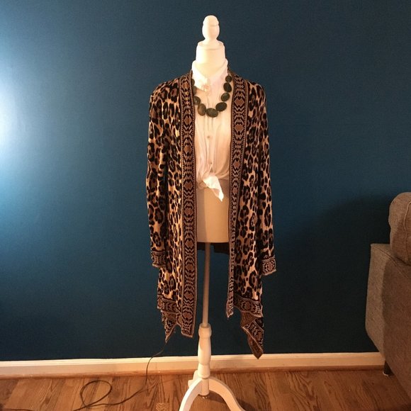 Ruby Road Leopard Print Lightweight Cardigan - Picture 1 of 5